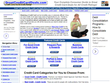 Tablet Screenshot of greatcreditcarddeals.com